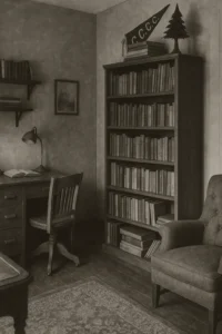 Old style bookcase