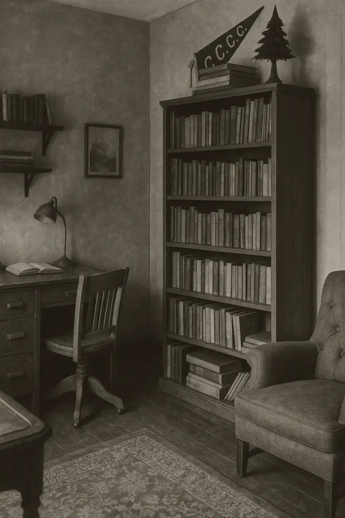 Old style bookcase