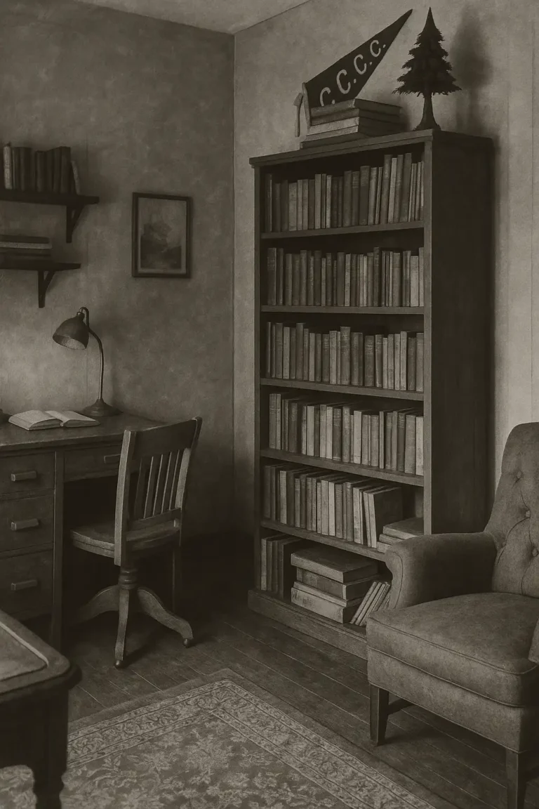 Old style bookcase