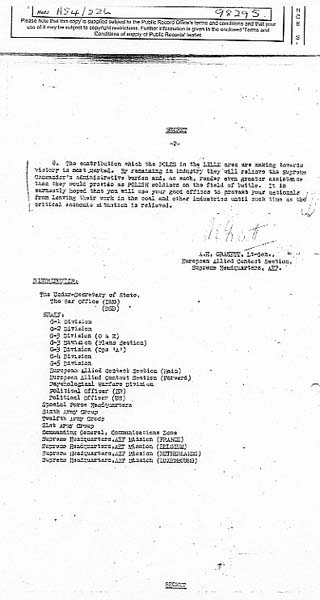 A declassified typewritten memorandum listing contributions by the PLO in Lebanon and a distribution list, marked confidential and addressed to the US State Department.